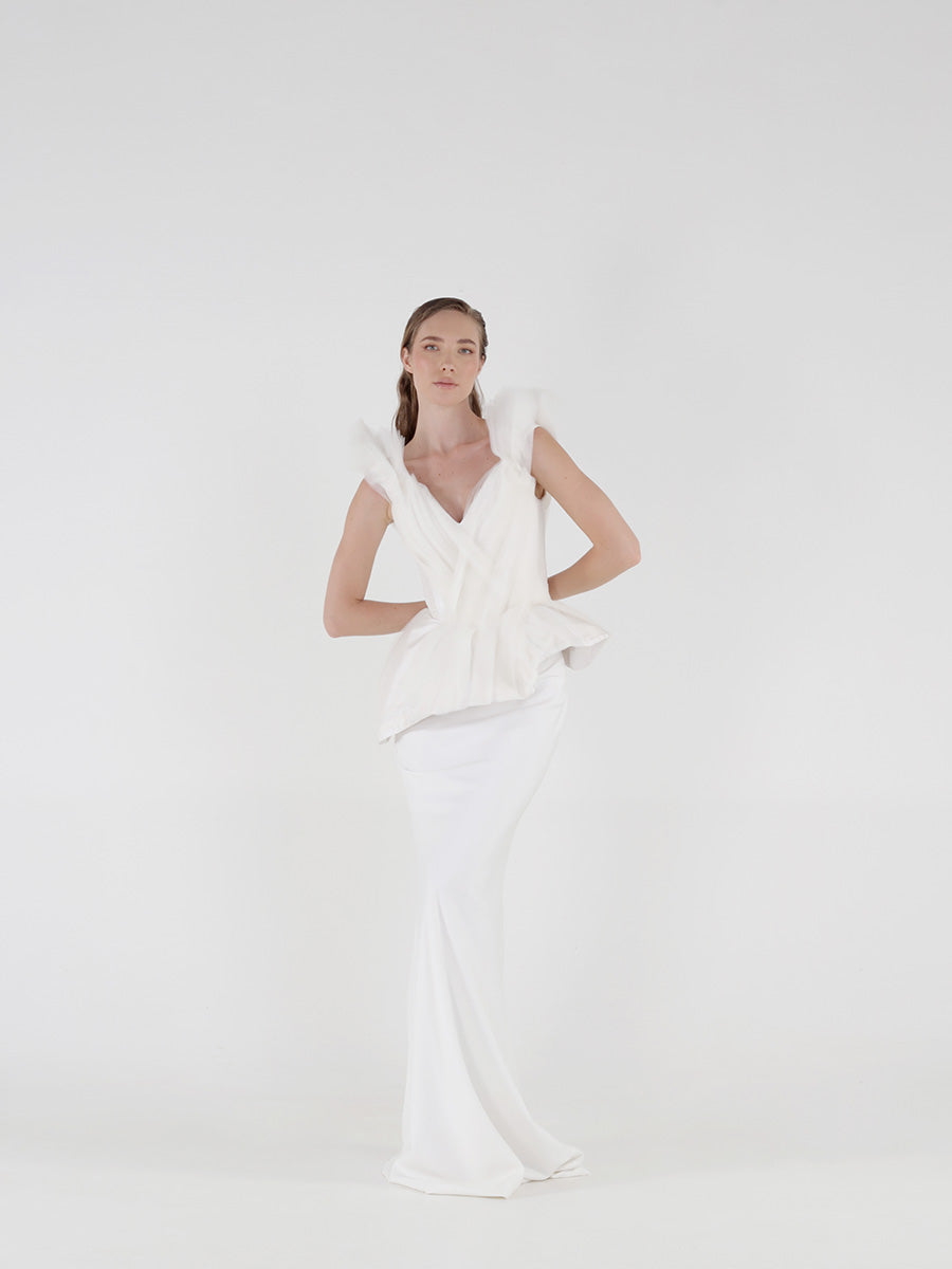 Falda Roberta Vestidos de diseñador para boda